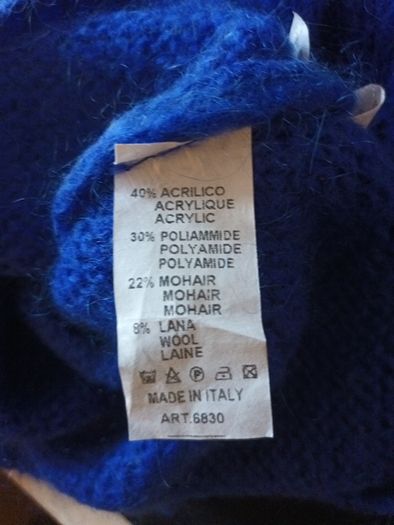 Mika Elles Royal Blue Jumper With  Cowl Neck.   S, 14-16.   B.N.W.T