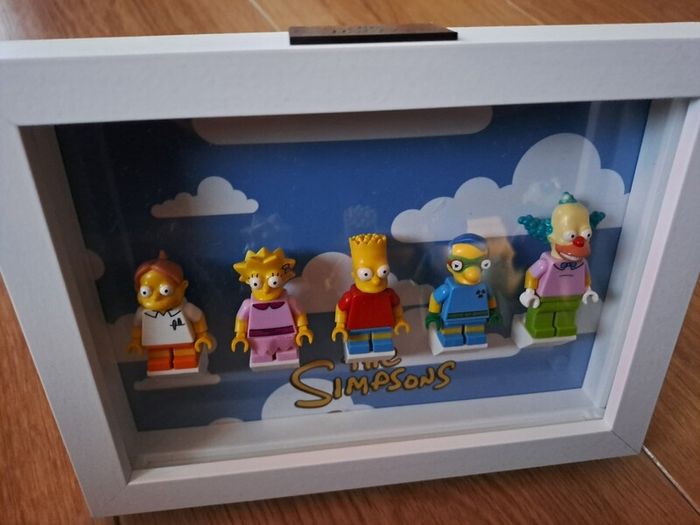 The Simpsons Lego minifigures  - framed