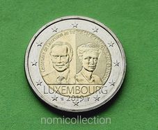 Luxembourg 2019 year Uncirculated 2 Euro coin.