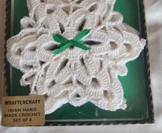 Wraftercraft - Irish hand-made crochet coasters - set of six