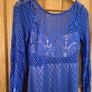 Stunning royal blue designer dress by love triangle size 14 Image 2