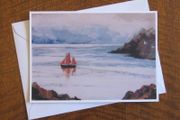 Greetings Card Sailboat in Cork Harbour