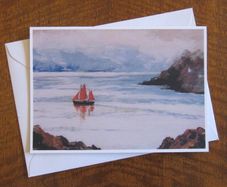 Greetings Card Sailboat in Cork Harbour