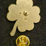 Shamrock , pin back badge. Image 2