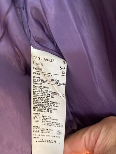 Benetton Girls Jacket