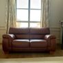 Tan Leather Couches - 3 seater 2 seater armchair Image 2