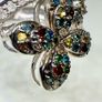 Diamond Designer-Inspired Multi-Color Diamond Floral Ring Image 3