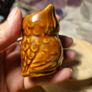 1970s Vintage Made in Japan Brown Owl Toothpick Holder Image 3