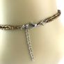 Vintage Tigers eye Necklace with Murano glass pendant Image 8