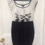 BRAND NEW Ladies Savida Classic Cream & Black Dress: Size 10 Image 2