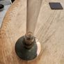 Victorian copper lamp on bun feet with chimney Image 4