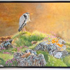 Morning Sun at Clogherhead | oil painting | Framed