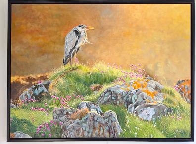 Morning Sun at Clogherhead | oil painting | Framed