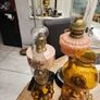 four vintage working oil lamps Image 9