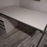 White desk,solid desk.good condition Image 2