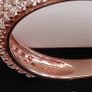 925 Sterling silver Rose Gold CZ micro pave ring Image 7