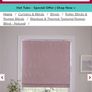 Roman blinds rose blackout Image 8