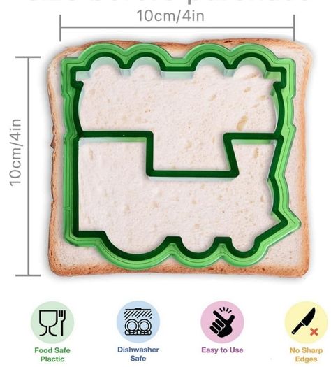 Sandwich cutter shapes for kids and fruit cutters