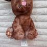 Little Town Brown Puppy Plush with Pink Nose approx. 18cm. Used Please see photos Image 4