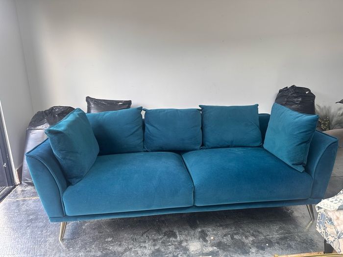 Teal couch