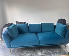 Teal couch