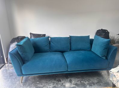Teal couch