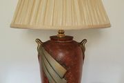 Vintage ceramic lamp with shade