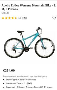 Apollo Entice Bike