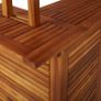 Outdoor Bar Table with Rooftop 122x106x217 cm Solid Acacia Wood Image 5