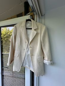 Zara Cream Jacket - Size M / UK 10