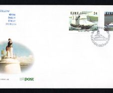 1986 Ireland Maritime Anniversaries Ships An Post Stamp First Day Cover (FDC) with MV Wicklow details