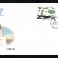 1986 Ireland Maritime Anniversaries Ships An Post Stamp First Day Cover (FDC) with MV Wicklow details