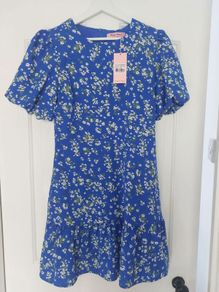 unworn blue dress