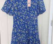 unworn blue dress