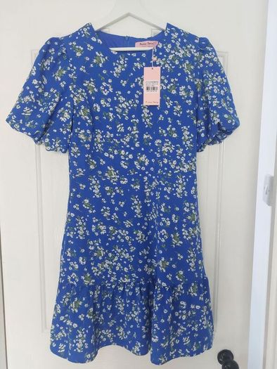 unworn blue dress