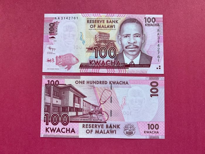Malawi  100. Kwacha. 2012. Pick  59. . ( Uncirculated )