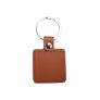 Personalised Square PU and Metal Keyring Image 4