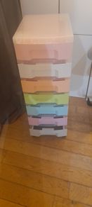 chest of colorufel plastuc drawers