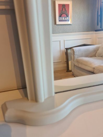 Overmantle Mirror Cream/Light Beige