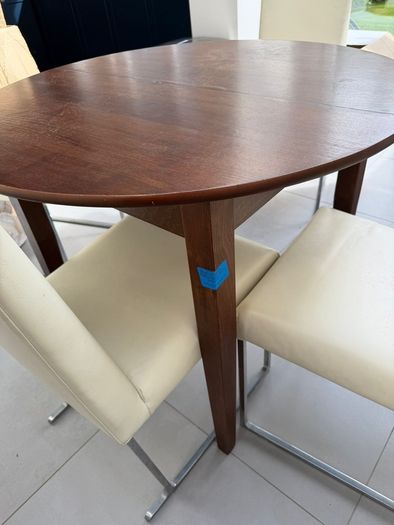solid wood extendable dining table