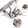 Telescopic Fishing Rod and Reel Combo Full Kit Spinning Fishing Reel Gear Pole Set with 100M Fishing Line,Fishing Lures,Fishing Hooks Jig Head, Fishing Carrier Bag Case MULTIPLE SIZES AVAILABLE, SEE DESCRIPTION (FREE POSTAGE) Image 7