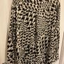 F&F Houndstooth Print Collared Blouse in Multi Black White Image 2