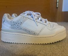 Adidas Forum Bold Cloud White Sparkly Trainers UK 4