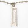925 Vintage Sterling Silver Scottish Goldcraft Signed Modernist Necklace Image 3
