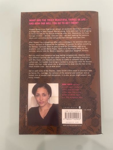 On Beauty by Zadie Smith