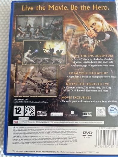 The Lord of the Rings The Return of the King PlayStation2 Ps2 Games Original
