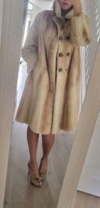 BARNARDOS Furriers Vintage Coat - Circa 1980's - Fit Sz 12-14 UK