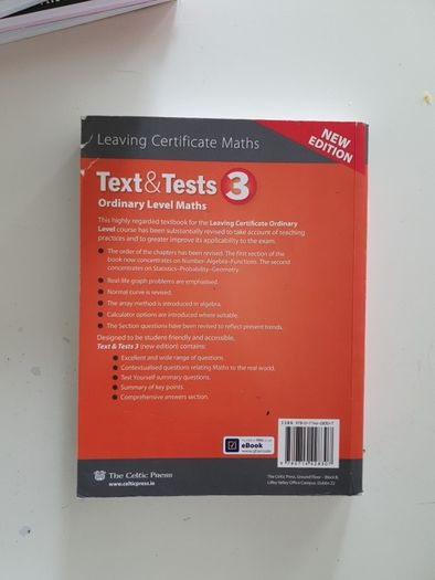 secondry school maths Text & tests 3 ordinary level