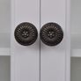 Wooden Kitchen Wall Cabinet with Glass Door White Image 4