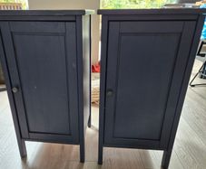 A Pair of IKEA Hemnes Bedside Lockers (Blue)